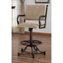 Tempo Like Bullseye 26" Swivel Tilt Wide Body Burnet Bar Stool with Arms by Callee