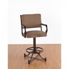 Tempo Like Bullseye 34" Swivel Wide Body Burnet Bar Stool with Arms by Callee