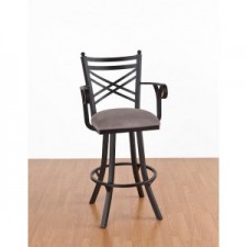 Tempo Like 26" New Rochelle Swivel Rochester Bar Stool with Arms by Callee