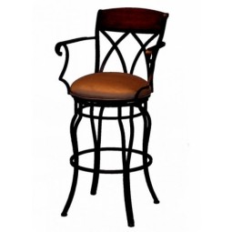 Tempo Like Hartford Swivel 34" Hayward Bar Stools with Arms by Callee