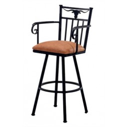 Tempo Like Longhorn 26" Swivel Bar Stool with Arms by Callee